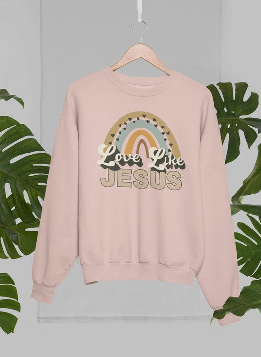 Love Like Jesus Sweat Shirt shopmerchmallow Virgin Teez - Black Hoodie