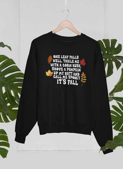 it's fall Sweat Shirt shopmerchmallow Virgin Teez - Black Hoodie