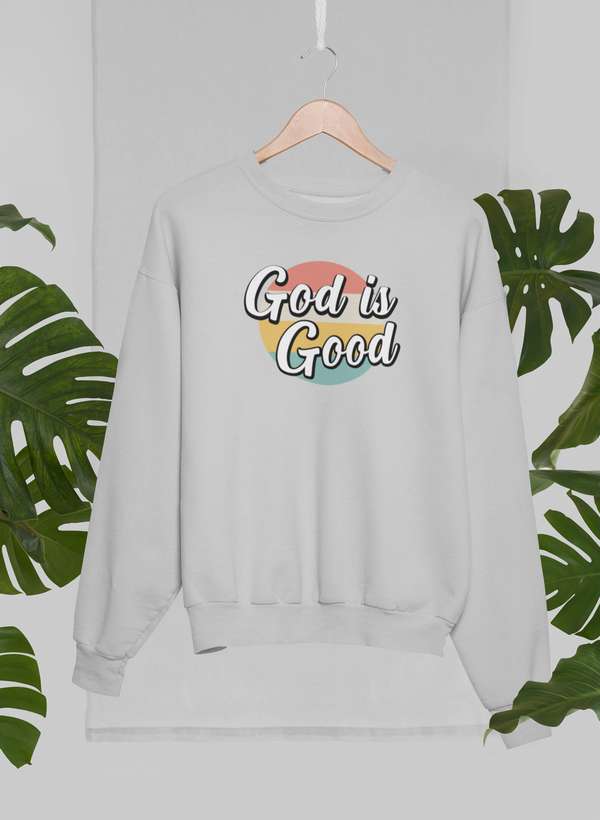 God Is Good Sweat Shirt shopmerchmallow Virgin Teez - Black Hoodie