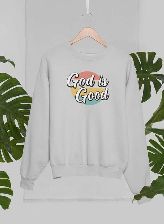 God Is Good Sweat Shirt shopmerchmallow Virgin Teez - Black Hoodie