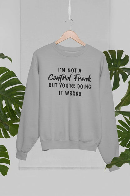 I'm Not a Control Freak Sweat Shirt shopmerchmallow Virgin Teez - Black Hoodie