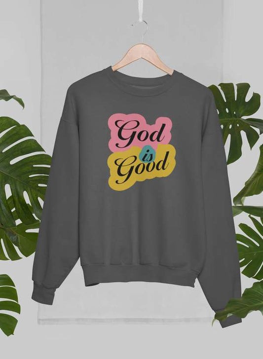 God Is Good New Sweat Shirt shopmerchmallow Virgin Teez - Black Hoodie