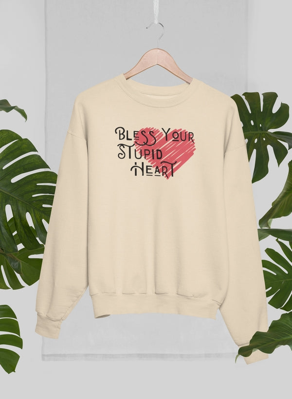 Bless Your Stupid Heart Sweat Shirt shopmerchmallow Virgin Teez - Black Hoodie