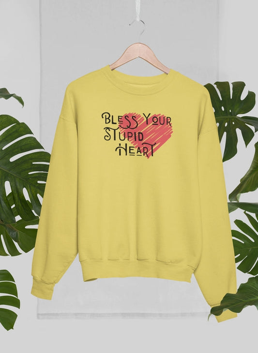 Bless Your Stupid Heart Sweat Shirt shopmerchmallow Virgin Teez - Black Hoodie
