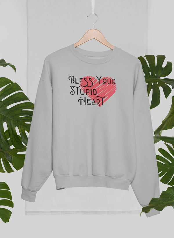 Bless Your Stupid Heart Sweat Shirt shopmerchmallow Virgin Teez - Black Hoodie