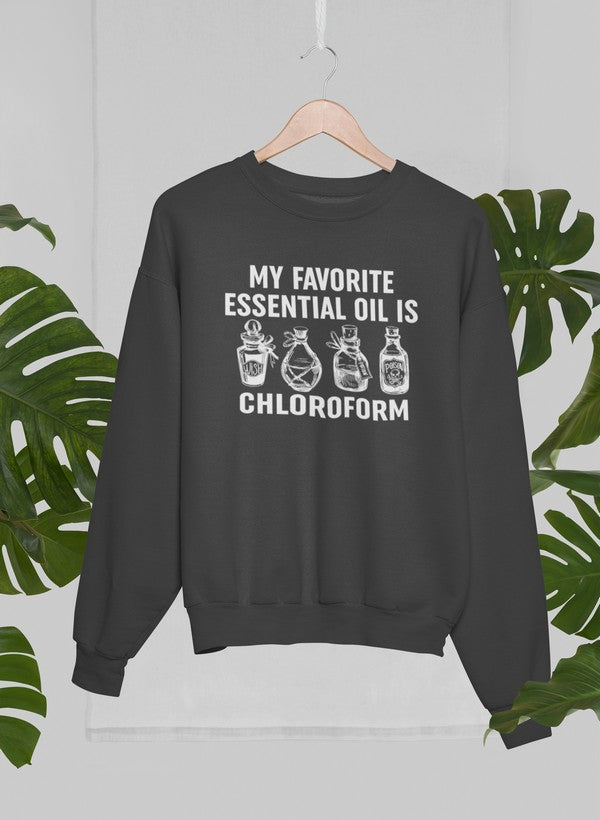 My Favorite Essential Oil Sweat Shirt shopmerchmallow Virgin Teez - Black Hoodie