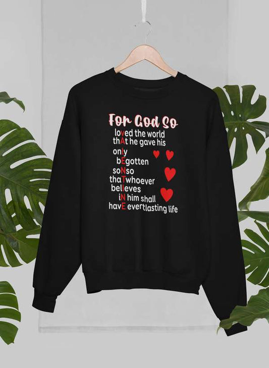 For God So Sweat Shirt shopmerchmallow Virgin Teez - Black Hoodie