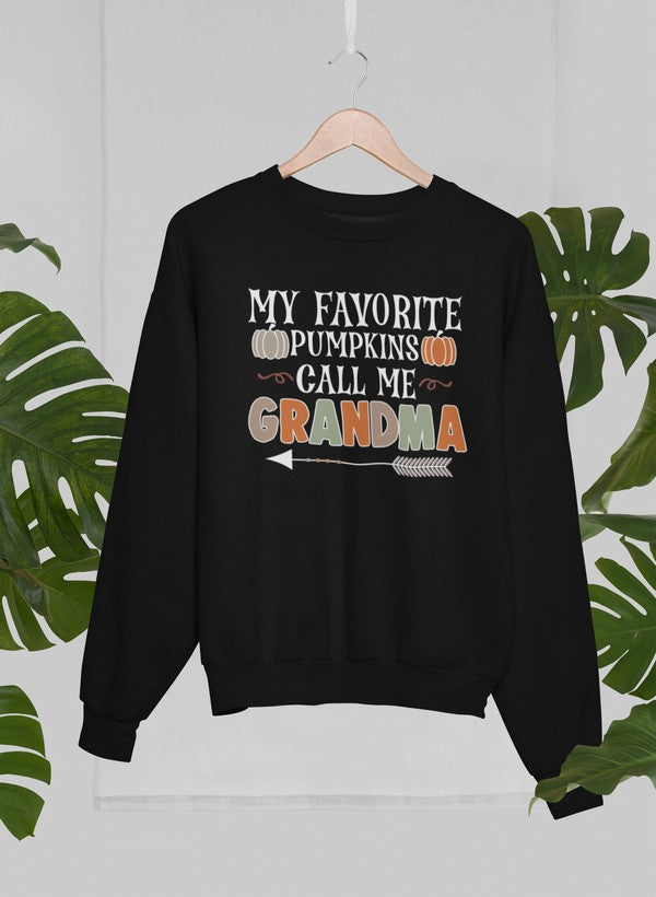 My Favorite Pumpkins Call Me Grandma Sweat Shirt shopmerchmallow Virgin Teez - Black Hoodie