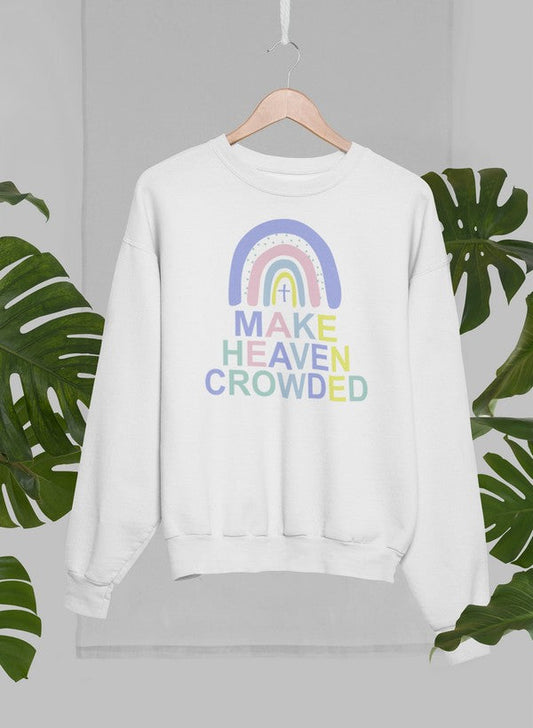 Make Heaven Crowded Sweat Shirt shopmerchmallow Virgin Teez - Black Hoodie