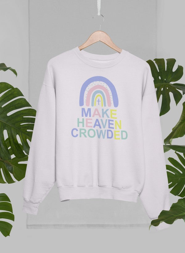 Make Heaven Crowded Sweat Shirt shopmerchmallow Virgin Teez - Black Hoodie