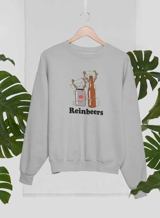 Reinbeers Sweat Shirt shopmerchmallow Virgin Teez - Black Hoodie