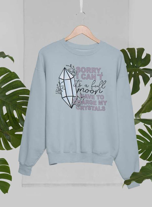 I Have To Charge My Crystals Sweat Shirt shopmerchmallow Virgin Teez - Black Hoodie
