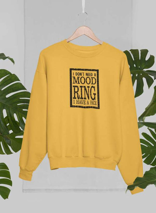 I Don't Need A Mood Ring Sweat Shirt shopmerchmallow Virgin Teez - Black Hoodie