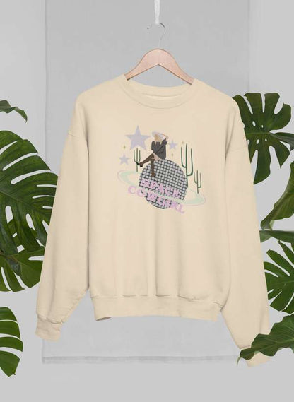 Space Cowgirl Sweat Shirt shopmerchmallow Virgin Teez - Black Hoodie