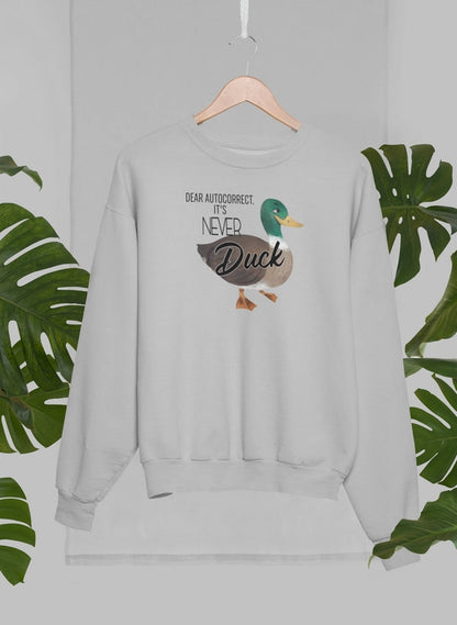 Dear Autocorrect Sweat Shirt shopmerchmallow Virgin Teez - Black Hoodie