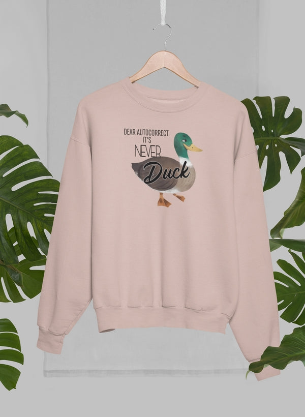 Dear Autocorrect Sweat Shirt shopmerchmallow Virgin Teez - Black Hoodie
