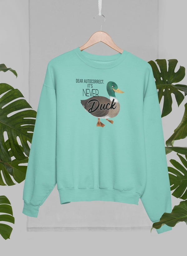 Dear Autocorrect Sweat Shirt shopmerchmallow Virgin Teez - Black Hoodie