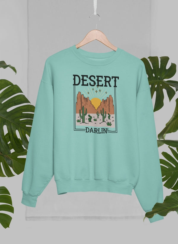 Desert Darlin Sweat Shirt shopmerchmallow Virgin Teez - Black Hoodie