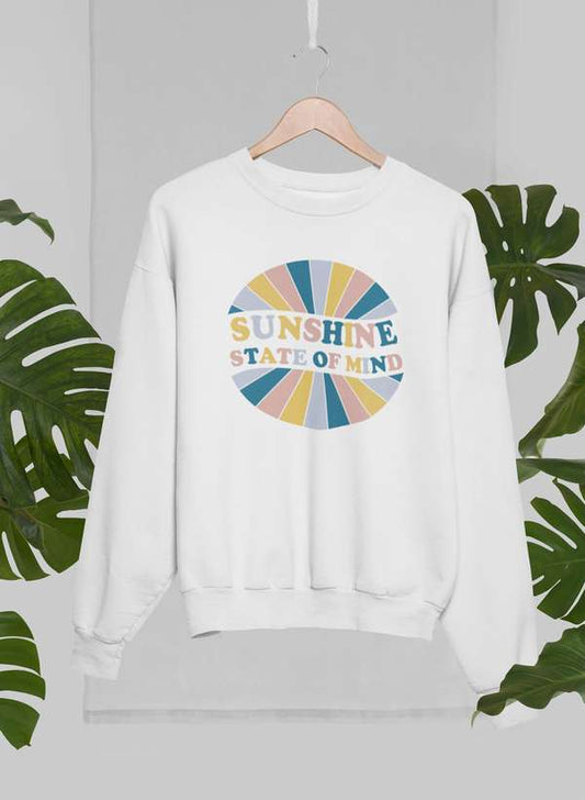 Sunshine State Of Mind Sweat Shirt shopmerchmallow Virgin Teez - Black Hoodie