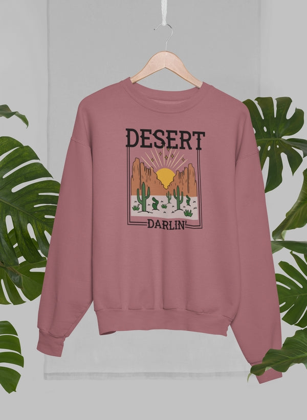 Desert Darlin Sweat Shirt shopmerchmallow Virgin Teez - Black Hoodie