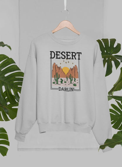 Desert Darlin Sweat Shirt shopmerchmallow Virgin Teez - Black Hoodie