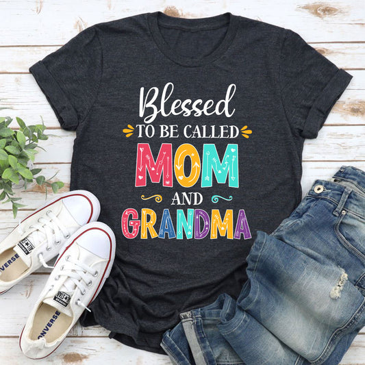 Blessed To Be Called Mom and Grandma T-Shirt shopmerchmallow Blessed To Be Called Mom and Grandma T-Shirt