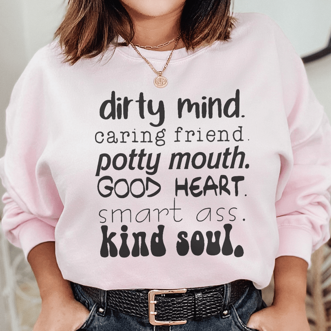 Dirty Mind Caring Friend Potty Mouth Good Heart shopmerchmallow Dirty Mind Caring Friend Potty Mouth Good Heart