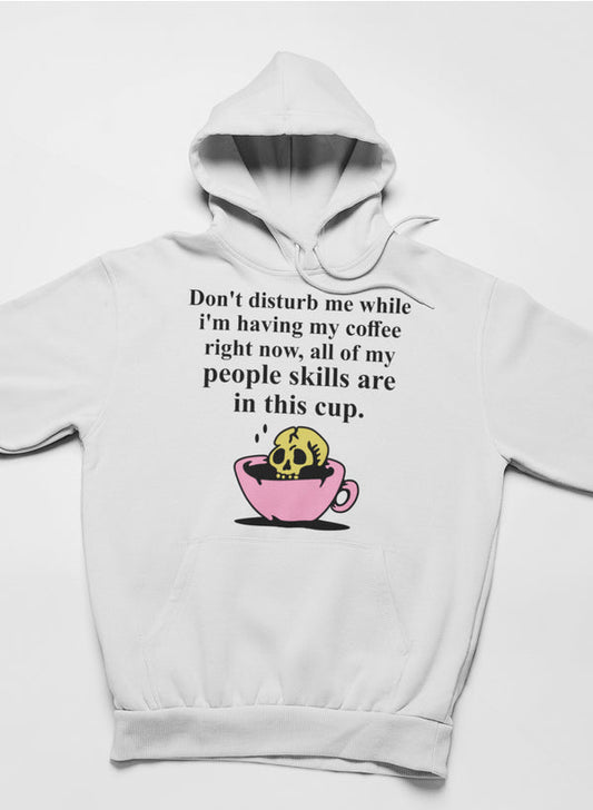 Don't Disturb Me Coffee Hoodie shopmerchmallow Virgin Teez - Black Hoodie