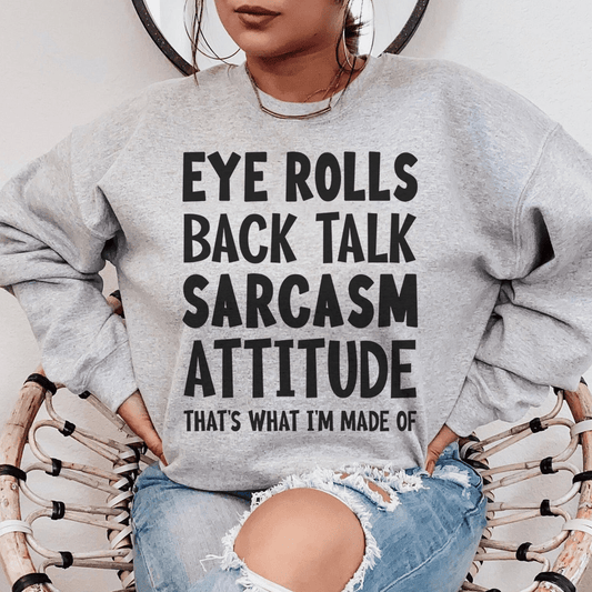 Eye Rolls Back Talk Sarcasm Attitude shopmerchmallow Eye Rolls Back Talk Sarcasm Attitude