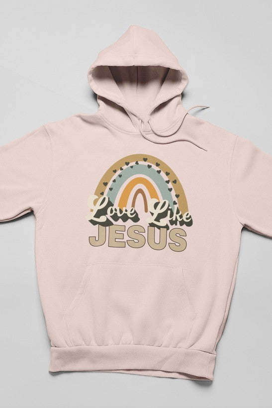 Love Like Jesus Hoodie shopmerchmallow Virgin Teez - Black Hoodie