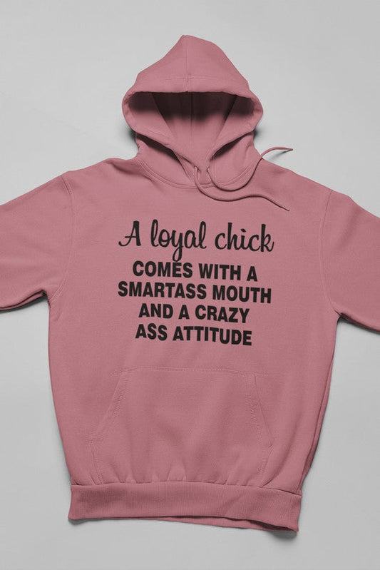 Loyal Chick  Hoodie shopmerchmallow Virgin Teez - Black Hoodie