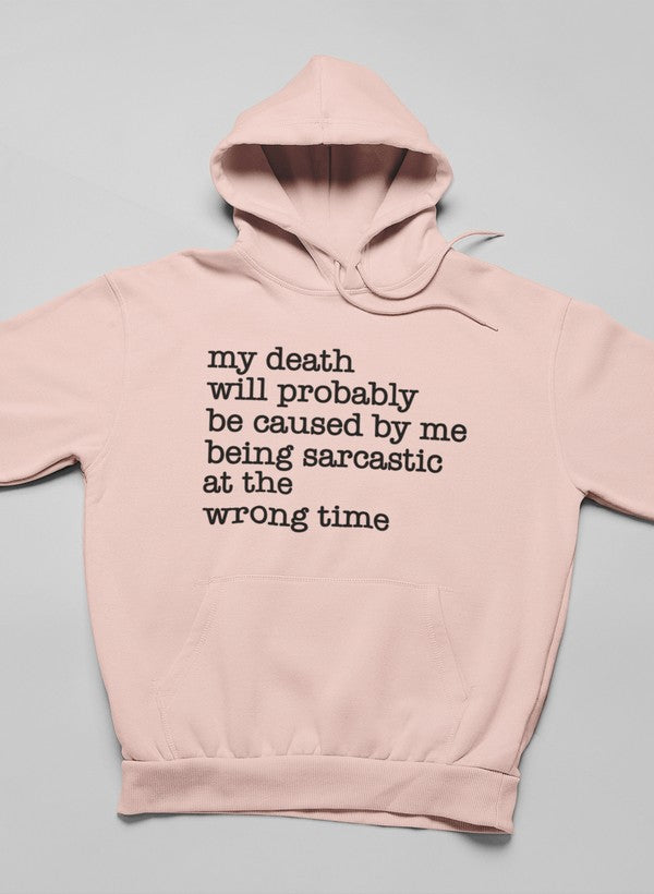 My Death Will Probably Hoodie shopmerchmallow Virgin Teez - Black Hoodie