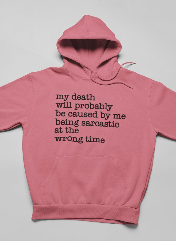 My Death Will Probably Hoodie shopmerchmallow Virgin Teez - Black Hoodie