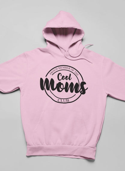 Proud Member Of The Cool Moms Club Hoodie shopmerchmallow Virgin Teez - Black Hoodie