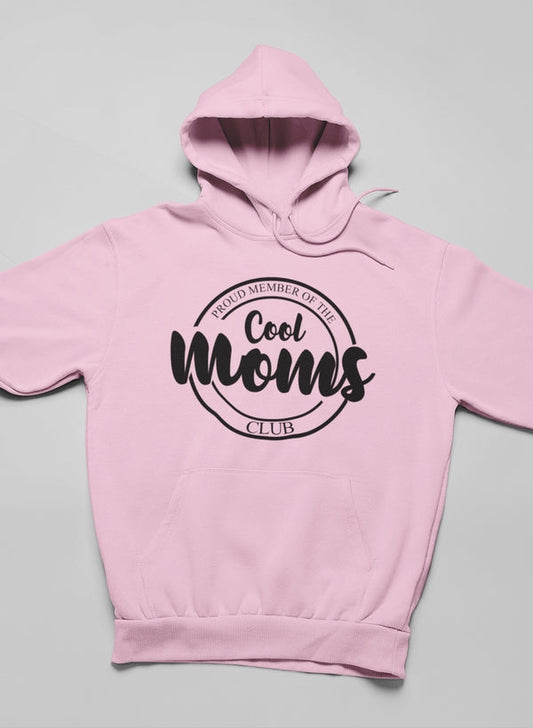 Proud Member Of The Cool Moms Club Hoodie shopmerchmallow Virgin Teez - Black Hoodie