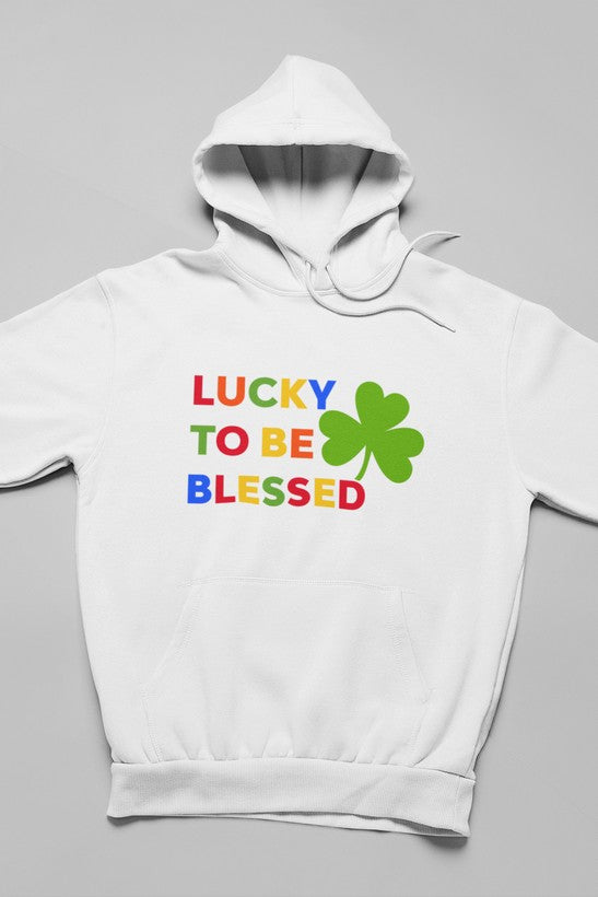 Lucky To Be Blessed Hoodie shopmerchmallow Virgin Teez - Black Hoodie