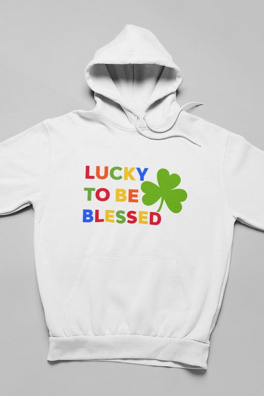 Lucky To Be Blessed Hoodie shopmerchmallow Virgin Teez - Black Hoodie