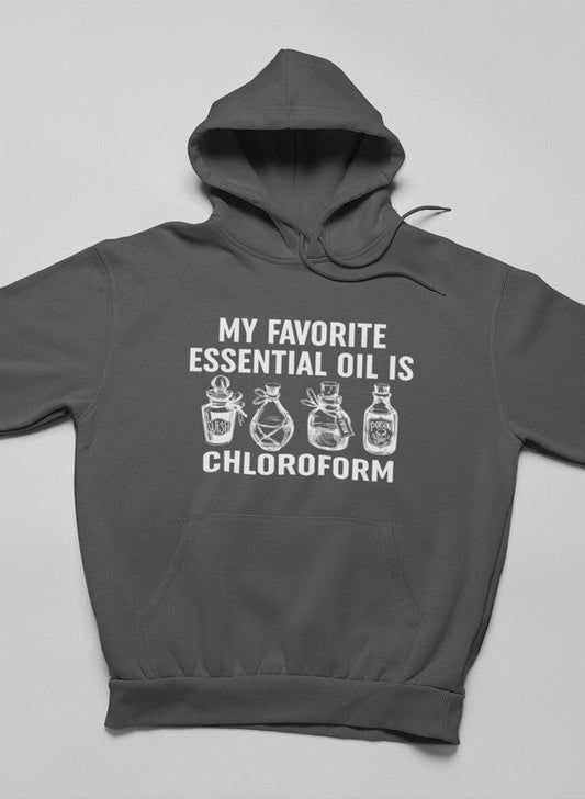 My Favorite Essential Oil Hoodie shopmerchmallow Virgin Teez - Black Hoodie