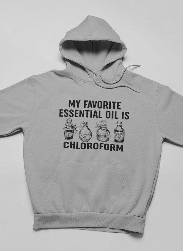 My Favorite Essential Oil Hoodie shopmerchmallow Virgin Teez - Black Hoodie