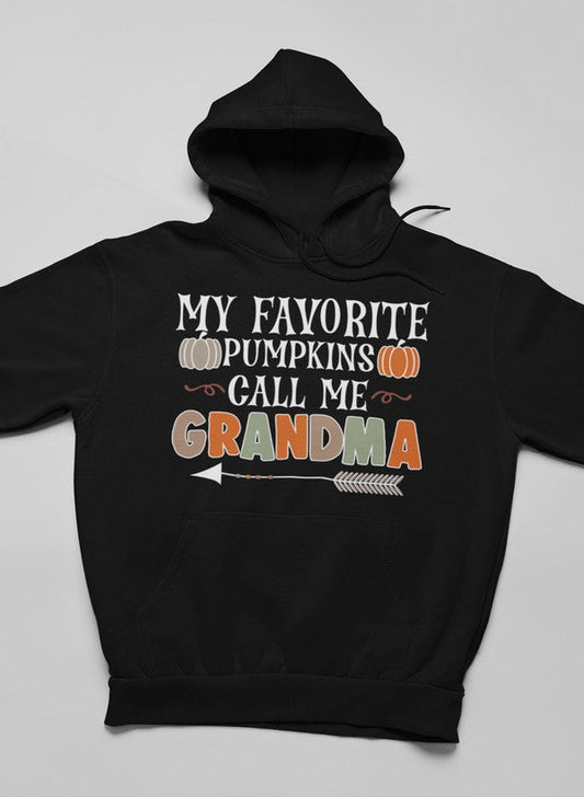 Favorite Pumpkins Call Me Grandma Hoodie shopmerchmallow Virgin Teez - Black Hoodie