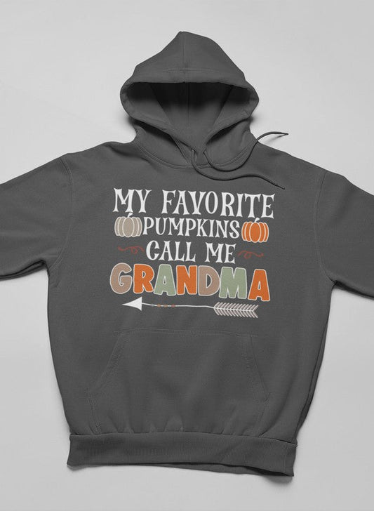 My Favorite Pumpkins Call Me Grandma Hoodie shopmerchmallow Virgin Teez - Black Hoodie