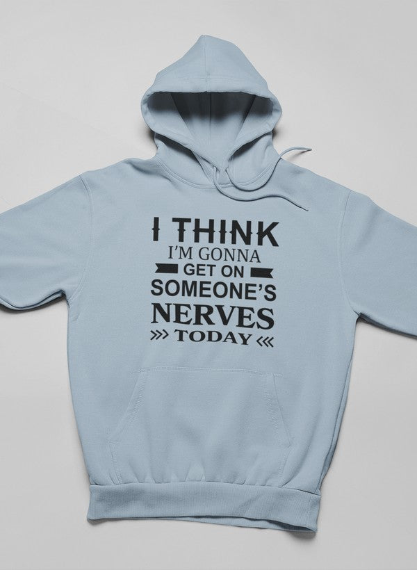 I Think I'm Gonna Get On Hoodie shopmerchmallow Virgin Teez - Black Hoodie