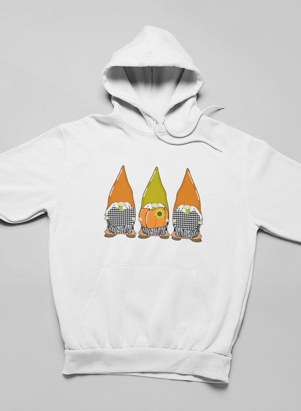 Pumpkin Gnomes Fall Hoodie shopmerchmallow Virgin Teez - Black Hoodie