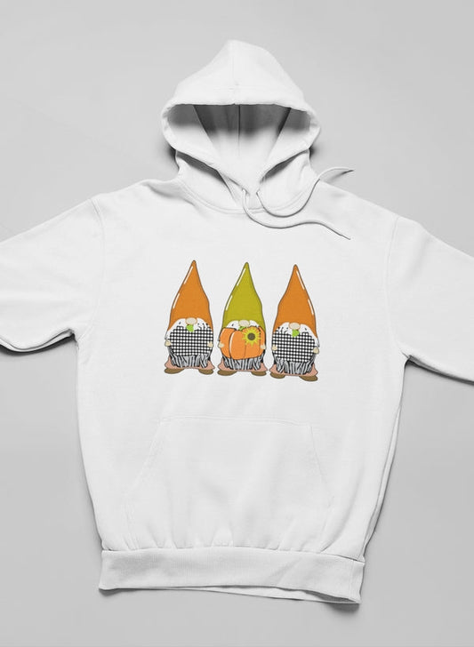 Pumpkin Gnomes Fall Hoodie shopmerchmallow Virgin Teez - Black Hoodie