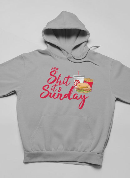 It's Sunday Chicken Hoodie shopmerchmallow Virgin Teez - Black Hoodie