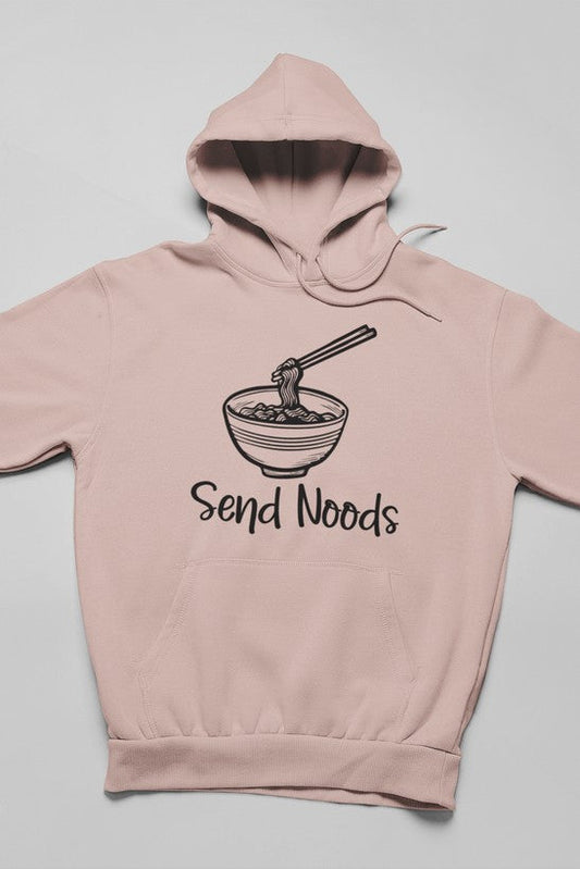 Send Noods  Hoodie shopmerchmallow Virgin Teez - Black Hoodie