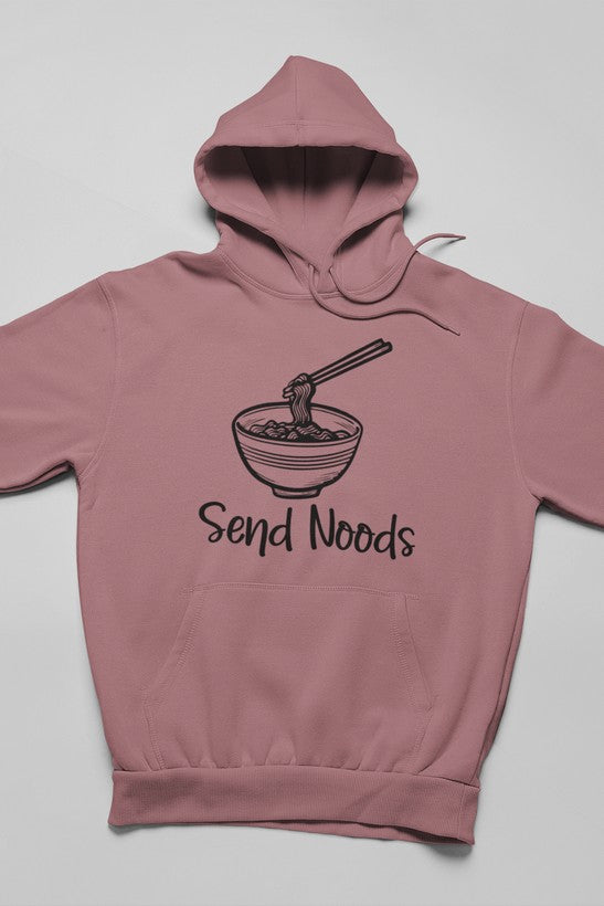 Send Noods  Hoodie shopmerchmallow Virgin Teez - Black Hoodie