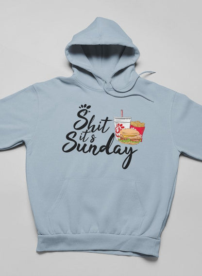 It's Sunday Chicken Hoodie shopmerchmallow Virgin Teez - Black Hoodie