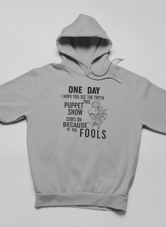 Puppet Show Hoodie shopmerchmallow Virgin Teez - Black Hoodie