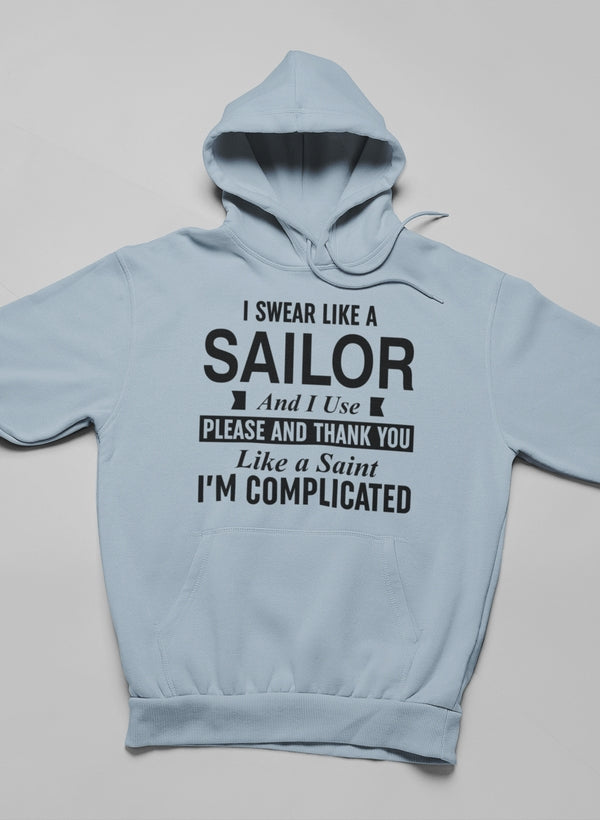 I Swear Like A Sailor And Use Hoodie shopmerchmallow Virgin Teez - Black Hoodie